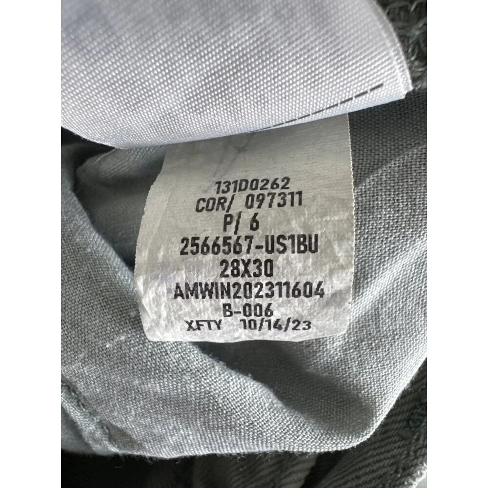 Abercrombie & Fitch Men's Pants Light Green Distressed Utility 28x30 Loose Fit - Picture 4 of 11